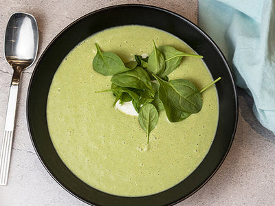 VELOUTÉ DE BROCOLI ET TOFU SOYEUX