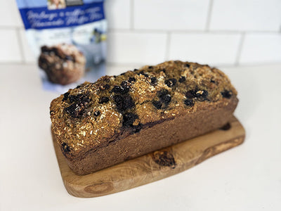 BLUEBERRY AND COCONUT BANANA BREAD